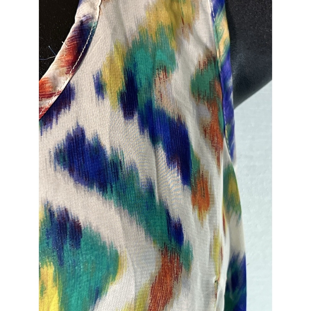 Women's Sundress See Through Beach XXI Us.M Tie Dye Hippy Chic Vibe Vacay Garden - Picture 6 of 9